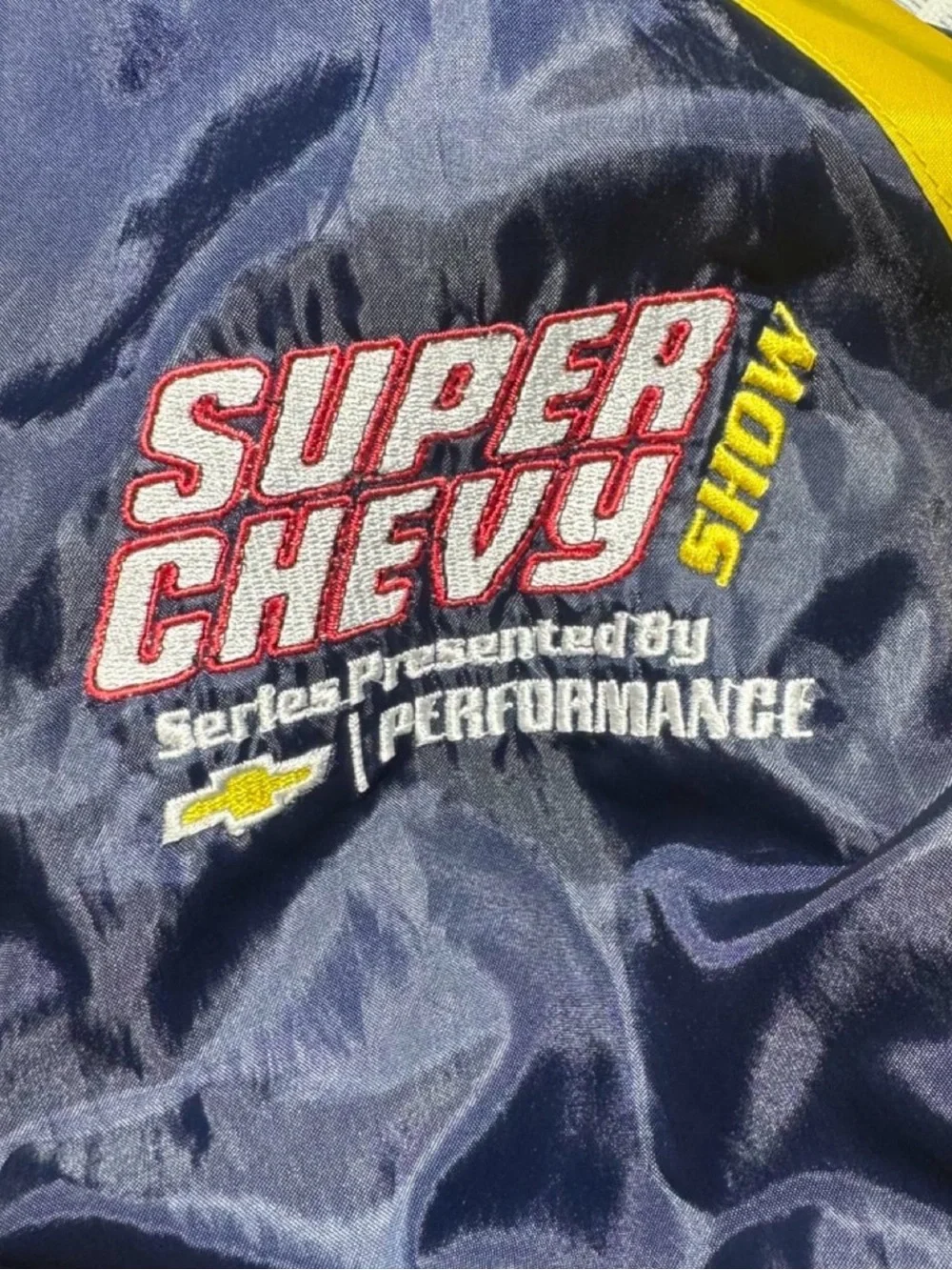 Super Chevy Show windbreaker Streetwear style baggy zip-up jacket with hood